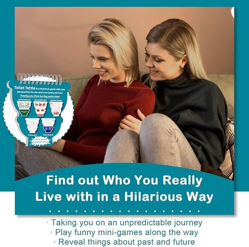 ألعاب المرحاض المرحة للأزواج الذين يشاركون في نفس بوتي - لعبة مرحاض Tattle Potty مضحكة للزوج والصديق - متعة محادثة للعلاقات للمبتدئين سودوكو البحث عن الكلمات المتقاطعة in Kuwait