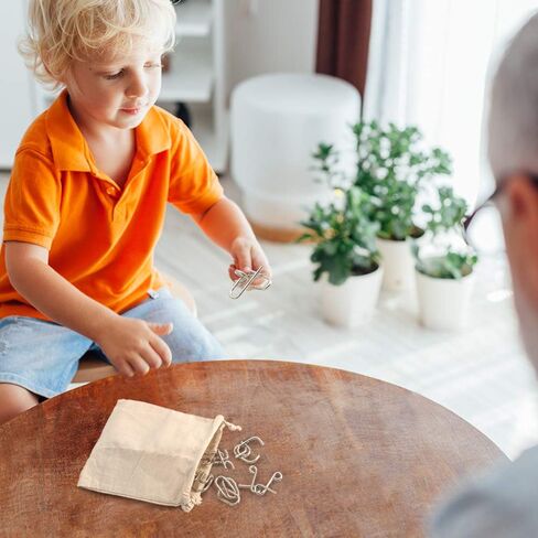 طقم 4 أدوات معدنية للدمغ للأطفال والكبار، ألعاب الألغاز التي تحمل باليد لتسليك التشابك، سلسلة أسلاك تعليمية ثلاثية الأبعاد مع صندوق تخزين بلاستيكي ومحاليل حلول، أفضل فكرة مبتكرة in Kuwait