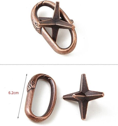 Joyeee 5 قطع ألغاز أسلاك معدنية لتحفيز الدماغ، لعبة فتح اختبار الذكاء العقلي، لعبة ألغاز التحدي التعشيق، لعبة تعليمية هدية للأولاد والبنات والمراهقين والبالغين، C in Kuwait