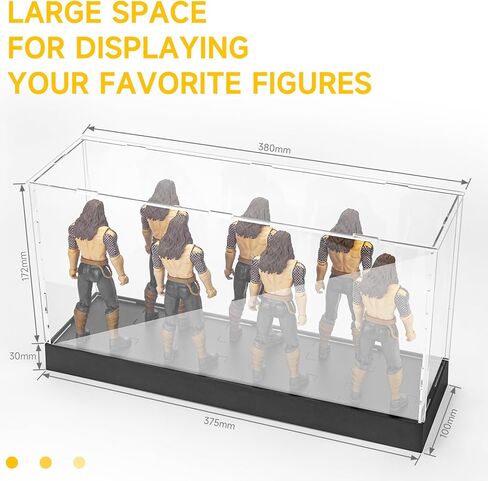 حافظة عرض من الأكريليك مقاس 6 بوصات من FIGURESLAB، حامل ألعاب لصندوق تخزين خزانة المقتنيات مع غطاء قابل للإزالة، متوافق مع سلسلة Mavel Legends/ GiJeo المصنفة وما إلى ذلك. معظم الأشكال بمقياس 1/12 in Kuwait