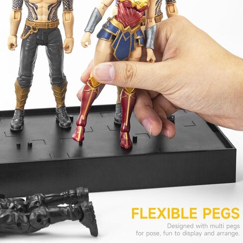 حافظة عرض من الأكريليك مقاس 6 بوصات من FIGURESLAB، حامل ألعاب لصندوق تخزين خزانة المقتنيات مع غطاء قابل للإزالة، متوافق مع سلسلة Mavel Legends/ GiJeo المصنفة وما إلى ذلك. معظم الأشكال بمقياس 1/12 in Kuwait