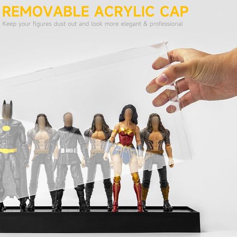 حافظة عرض من الأكريليك مقاس 6 بوصات من FIGURESLAB، حامل ألعاب لصندوق تخزين خزانة المقتنيات مع غطاء قابل للإزالة، متوافق مع سلسلة Mavel Legends/ GiJeo المصنفة وما إلى ذلك. معظم الأشكال بمقياس 1/12 in Kuwait