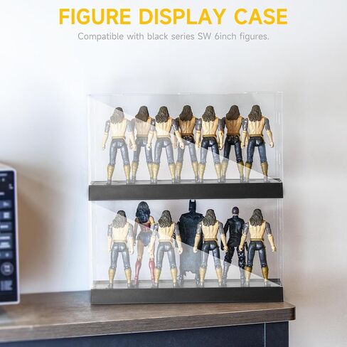حافظة عرض من الأكريليك مقاس 6 بوصات من FIGURESLAB، حامل ألعاب لصندوق تخزين خزانة المقتنيات مع غطاء قابل للإزالة، متوافق مع سلسلة Mavel Legends/ GiJeo المصنفة وما إلى ذلك. معظم الأشكال بمقياس 1/12 in Kuwait