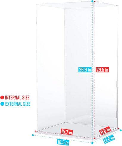Choowin Acrylic Display Case for Lego Gauntlet 76191 76223 Thickened Clear Acrylic Display Case for Collectibles Display Case for Action Figure Model Toy Assemble Dustproof Display Box(Black Base) in Kuwait