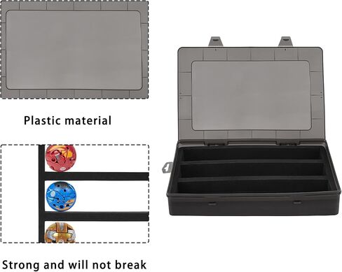 Hard Case Compatible with Bakugan Figures, BakuCores and Small Dolls, Toy Organizer Carrying Case(Only case) in Kuwait