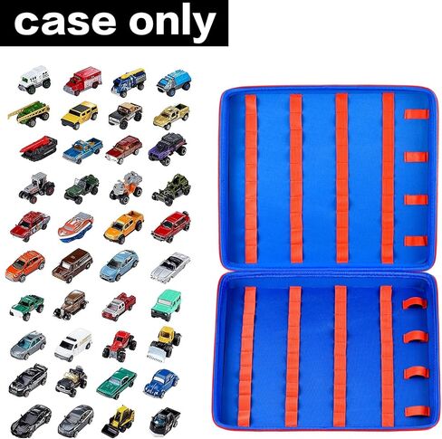Toy Storage Organizer Case Compatible with Hot Wheels Car, Matchbox Cars, Portable Carrying Container Carrier Holder Fit for 88 Toys Car (Box Only) in Kuwait