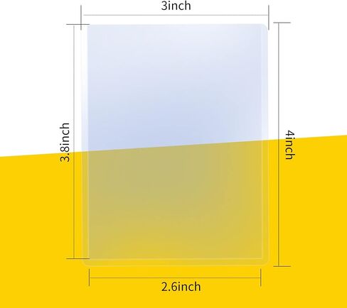 100 Pack 3"x4" Hard Plastic Card Sleeves Top Loaders for Cards, Baseball Card Protectors Hard Plastic, for Baseball Card, Game Cards, Trading Card, and So on in Kuwait