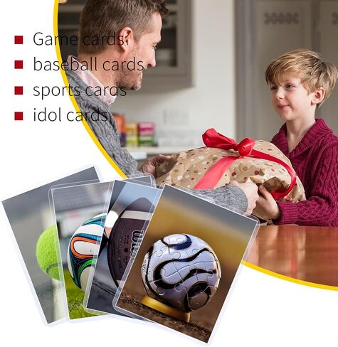 100 Pack 3"x4" Hard Plastic Card Sleeves Top Loaders for Cards, Baseball Card Protectors Hard Plastic, for Baseball Card, Game Cards, Trading Card, and So on in Kuwait