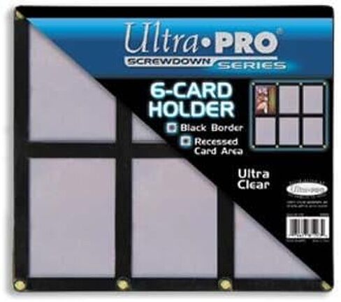براغي Ultra Pro UPSCR6CD - إطار أسود وشفاف - 6 بطاقات in Kuwait