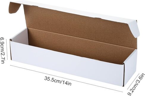 Gersoniel 12 Pack Card Storage Box Each 800 or 400 Count Card Collector Box for Trading and Gaming Cards Card Organizer Holders for Football, Baseball, Sport Card(White,8.7 x 2.7 x 3.6 Inch) in Kuwait