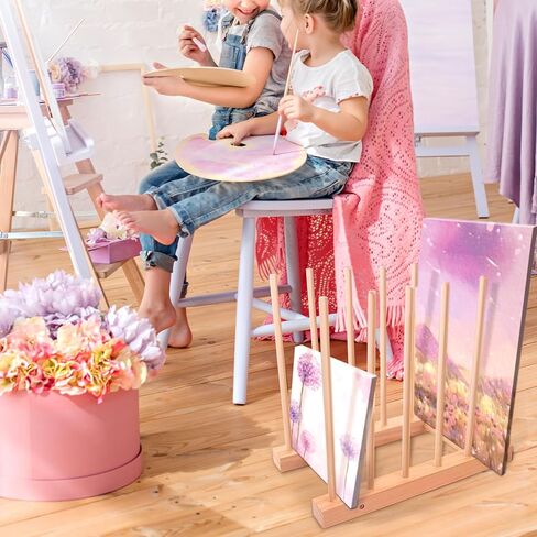 Fumingpal Art Storage Rack - 13.3 Inch Canvas Print Rack, Canvas Storage Rack, Drying Rack Art, Art Storage for Posters, Artwork, Prints, Canvas, Panels, Galleries, Studios & Storage in Kuwait