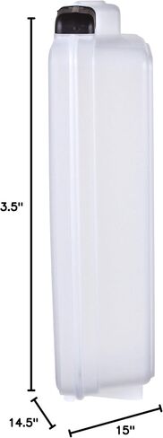 ArtBin 6960AB Quick View Deep Base Carrying Case, Portable Art & Craft Storage Box, 14.5" x 15", Clear in Kuwait