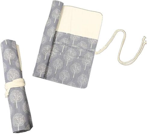 بوسوها حامل فرش الطلاء القابل للطي مصنوع من القماش الكتاني، حقيبة لفراشي المكياج، منظم حماية قابل للطي (15 انش، بدون فرش) in Kuwait