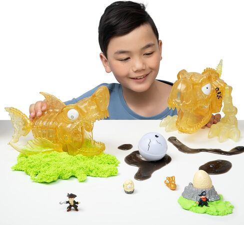 Smashers Dino Island Mini Egg T-Rex by ZURU Prehistoric Discovery Toy with 10 Surprises, Dinosaur Toys, Slime, Sand and More Age 5+ in Saudi Arabia