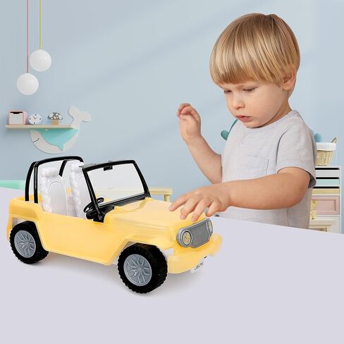 سيارة قابلة للتحويل للدمى، ضوء الشمس يتغير لون سيارة الدمية القابلة للتحويل مع أحزمة مقاعد العمل، اللون الوردي المتغير الأرجواني للأطفال لعبة السيارات هدية مثالية للفتيات والأولاد تزيد من متعة الأطفال in Kuwait