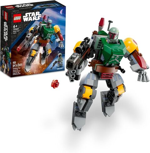 LEGO Star Wars Boba Fett Mech 75369 Buildable Star Wars Action Figure, Posable Mech Inspired by The Iconic Star Wars Character, Stocking Stuffer Idea with Buildable Shield, Stud Blaster and Jetpack in Saudi Arabia