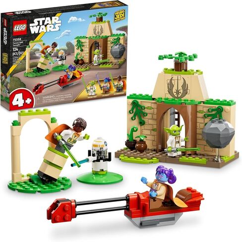 LEGO Star Wars Tenoo Jedi Temple 75358 Building Toy with Kai Brightstar and Yoda Figures, Star Wars Toy Starter Set with Easy and Playful Builds, Birthday Gift for 4 Year Olds in Saudi Arabia