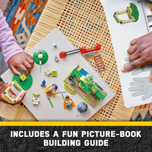 LEGO Star Wars Tenoo Jedi Temple 75358 Building Toy with Kai Brightstar and Yoda Figures, Star Wars Toy Starter Set with Easy and Playful Builds, Birthday Gift for 4 Year Olds in Saudi Arabia