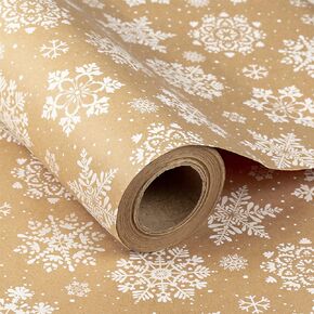 RUSPEPA Kraft Wrapping Paper Jumbo Roll - Pumpkin Pattern for Holiday Gift Wrap- 24 inches x 100 feet