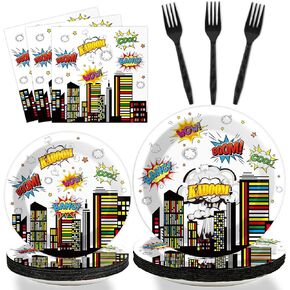 96 PCS 60’s Party Hippie Tableware Set Groovy Hippie Plates Napkins 60s Hippie Themed Party Decorations Peace Love Tie Dye Style Disposable Paper Tableware Birthday Party Suplies Favor For 24 Guests