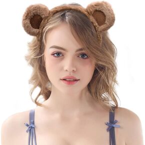 HODRME Plush Animal Ears and Horns Headband-Halloween Christmas Festival Theme Party Animal Cosplay Costume Headbands in Kuwait