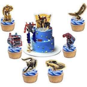 25 قطعة من زينة الكيك الروبوتية لتزيين الكب كيك للاولاد والبنات in Kuwait