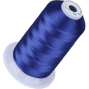 خيط تطريز Simthread 5500 ياردة أبيض 001، 40wt 100% بوليستر للأخ، Babylock، Janome، Singer، Pfaff، Husqvarna، Bernina Machine in Kuwait