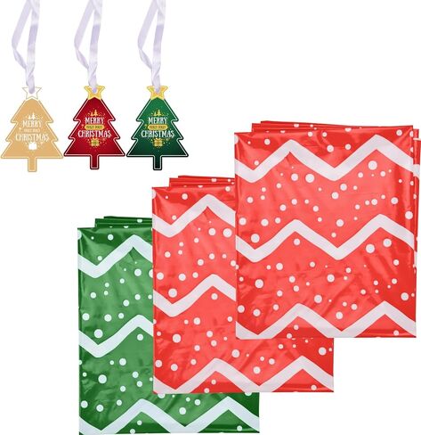 أكياس هدايا عيد الميلاد الكبيرة، 3 أكياس عيد الميلاد كبيرة الحجم مقاس 44 بوصة × 36 بوصة أكياس هدايا ضخمة للهدايا الكبيرة الضخمة، هدايا تغليف للأطفال على شكل دراجة دراجة وأكياس هدايا عيد الميلاد، حقيبة هدايا بلاستيكية للعطلات أقل من 10 دولارات in Kuwait