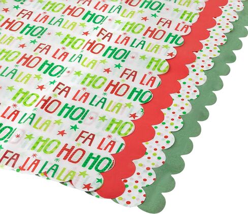 Christmas Tissue Paper for Gift Bags- 100 Sheets of Tissue Paper for Christmas Gift Wrap (20" x 20")- Holiday Tissue Paper Bulk 100 Sheets in Kuwait
