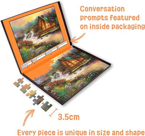 Pitoies Dementia Puzzles 64 Large Piece Jigsaw Puzzles Dementia Activities for Seniors or Elderly Alzheimer's Patients – Autumn Courtyard in Kuwait