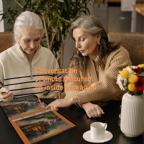 Pitoies Dementia Puzzles 64 Large Piece Jigsaw Puzzles Dementia Activities for Seniors or Elderly Alzheimer's Patients – Autumn Courtyard in Kuwait