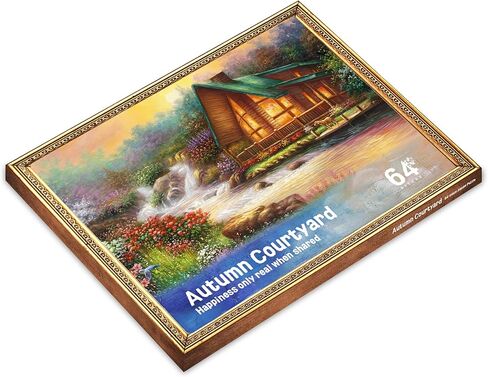 Pitoies Dementia Puzzles 64 Large Piece Jigsaw Puzzles Dementia Activities for Seniors or Elderly Alzheimer's Patients – Autumn Courtyard in Kuwait