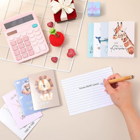Colarr 24 Pcs Back to School Gifts for Students Inspirational Small Notebooks Bulk Mini Notepads for Kids Cute Animals Pun Small Journals Camp Stationery for Girls Boys Kindergarten Favors Office in Saudi Arabia
