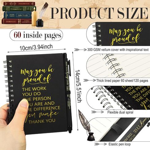 Seajan 64 Set Inspirational Gift Small Notebooks Bulk Mini Spiral Journals Motivational Spiral Notepads with Pen Volunteer Bible Employee Appreciation Gift for Office(Bible) in Kuwait