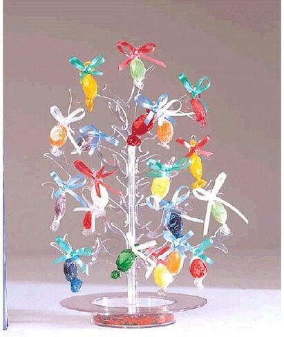 Stunning Clear Plastic Money Tree Centerpiece - 12" (1 Count) - Perfect for Celebrations, Fundraisers & Gifts in Saudi Arabia