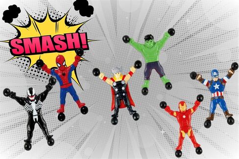 ألعاب JA-RU Spiderman & Venom Window Crawler Wall Climbers Rolling Sticky (عبوة واحدة مع شخصيتين) لعبة فيدجيت للأبطال الخارقين من Marvel Avengers. ألعاب واكي بينياتا A-6803-1 in Kuwait