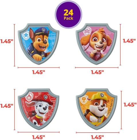 DecoPac Paw Patrol Reporting For Duty Rings, Cupcake Decorations Featuring Chase, Marshall, Skye, And Rubble - 24 Pack in Kuwait