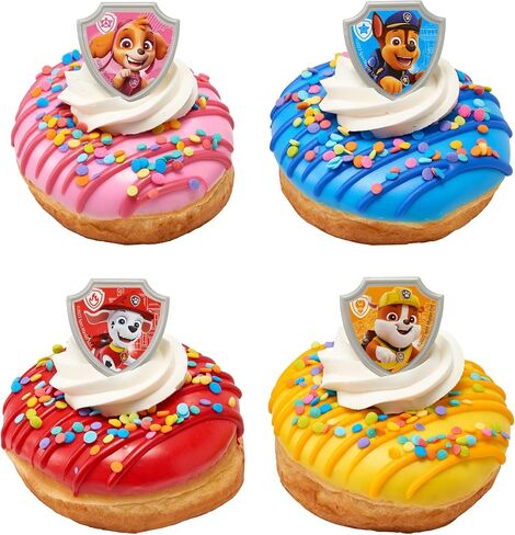 DecoPac Paw Patrol Reporting For Duty Rings, Cupcake Decorations Featuring Chase, Marshall, Skye, And Rubble - 24 Pack in Kuwait