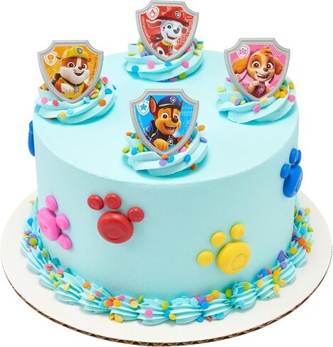 DecoPac Paw Patrol Reporting For Duty Rings, Cupcake Decorations Featuring Chase, Marshall, Skye, And Rubble - 24 Pack in Kuwait