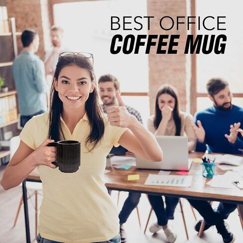 Build-on Brick Mug BPA-Free Funny Coffee Mug with 3 Packs of Building Blocks Compatible with Major Brands, Funny Cups for Kids 16OZ (Baby Blue) in Kuwait