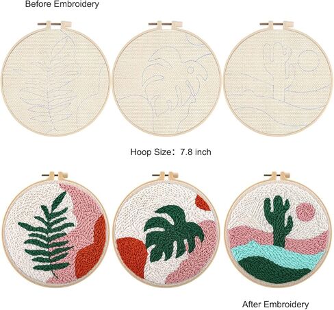 Anidaroel 100pcs Water Soluble Stabilizer for Embroidery, Stick and Stitch Embroidery Paper Tear Away Soluble Stabilizers with Flower and Plant Patterns Adhesive Hand Sewing Stabilizers in Kuwait