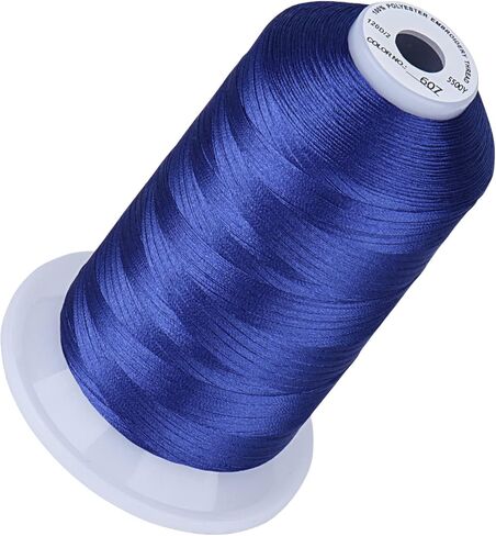 خيط تطريز Simthread 5500 ياردة أبيض 001، 40wt 100% بوليستر للأخ، Babylock، Janome، Singer، Pfaff، Husqvarna، Bernina Machine in Saudi Arabia