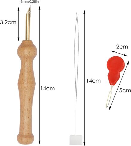 2 حزمة إبرة، مجموعة إبرة إبرة إبرة إبرة إبرة إبرة إبرة كبيرة مع إبرة الإبرة لdiy حرفة خياطة زخرفة in Kuwait