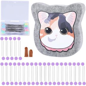 وسادة التلبيد بإبرة UOOU، أدوات التلبيد بإبرة الصوف مع إبرة تحديد المواقع، زوج واحد من مهود الأصابع، لمشاريع التلبيد الصوفية بنفسك in Kuwait