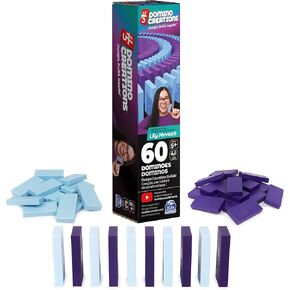 H5 Domino Creations 100-Piece Set | Kids Games for Game Night | Building Toys for Outdoor Games | Lily Hevesh Dominoes Set for Adults & Kids Ages 5+