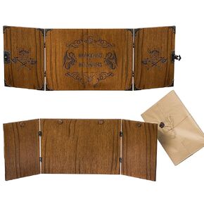 شاشة Dungeon Master من خشب البلوط، هدية شاشة، شاشة Game Master، شاشة Dungeon and Dragons Masters، ملحقات Dungeons Dragons، ألعاب الطاولة، هدايا شاشة DnD in Kuwait