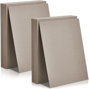 50 Pcs Book Board, Binders Board Chipboard Designer Bookboard Kraft Heavy Duty Chipboard Sheets Bookbinding Supplies for Book Binding Cover (White,11 x 8.5 Inch, 22 PT)