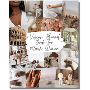 Lamare Vision Board Book - 800+ Vision Board Images & Quotes, Vision Board Kit for Women, Magazines for Vision Board, Collage Book for Manifestation