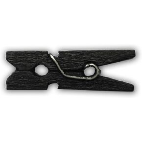 LWR CRAFTS Wooden Mini Clothespins 100 Per Pack 1" 2.5cm (Jacobean)