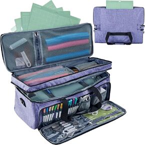 Double Layer Carrying Case with Mat Pocket for Cricut and Tools in Saudi Arabia